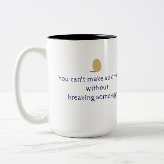 Omelet Name Persoonlijke Mok met tweetone koffie (Links)