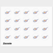 Omelet Ronde Sticker (Vel)