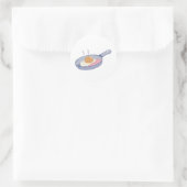 Omelet Ronde Sticker (Tas)