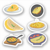 Omelet Stickers (Voorkant)