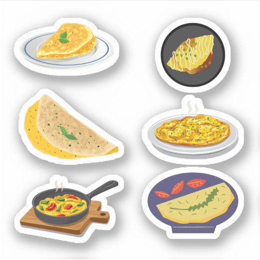 Omelet Stickers (Voorkant)