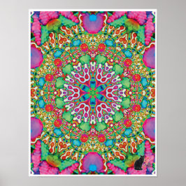 Omen Kinetic Collage Kaleidoscope Poster