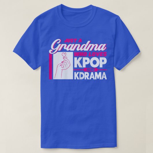 Omenen oma die van Kpop houdt en Kdrama Kpop Merc T-shirt (Design voorkant)