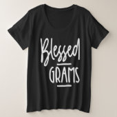 Omens Blessed Grams Grandma Gift Grote Maat T-shirt (Design voorkant)