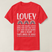 Omens Lovey Grandmoeder Appreciation Lovey Grandm T-shirt (Design voorkant)