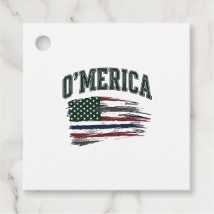 O'Merica Vintage Versleten Vlag Overhemd Ontwerp_1 Bedankjes Labels