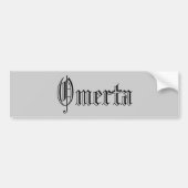 Omerta Bumpersticker (Voorkant)