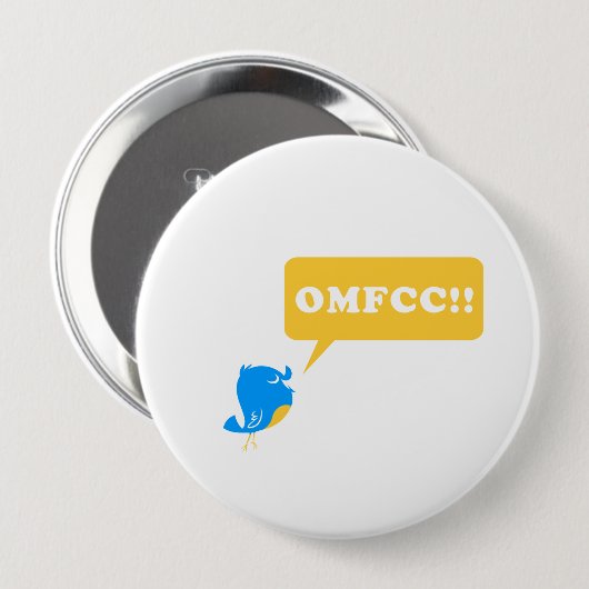 OMFCC! knoop Ronde Button 4,0 Cm (Voorkant /achterkant)