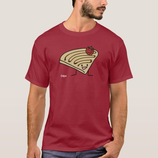 Omfloers deegachtige het dessertchocolade het t-shirt (Voorkant)