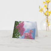 Omfloers Mirte Notecard Kaart (Gele Bloem)