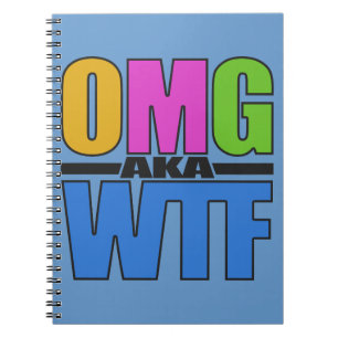 OMG, aangepast notitieboek WTF