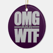 OMG, aangepast ornament WTF (Links)