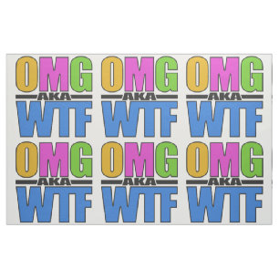 OMG, aangepast WTF-weefsel Stof