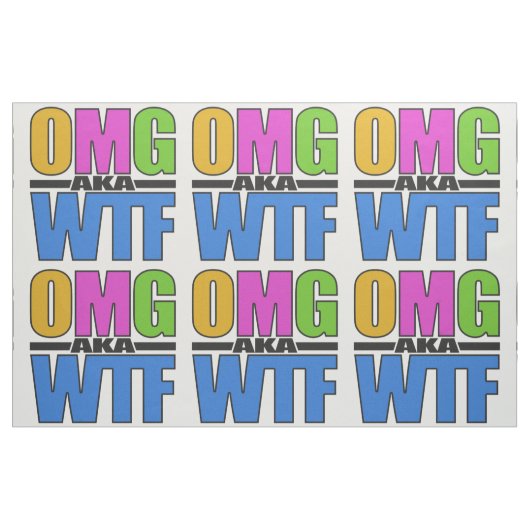 OMG, aangepast WTF-weefsel Stof (Yard (91,4 cm))