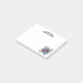 OMG Aangepaste naam leuk retro stripboek Post-it® Notes (Schuin)