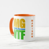 OMG aka WTF aangepaste naam mokken (Voorkant links)