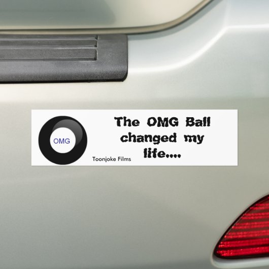 OMG Ball Bumpersticker (Op auto)
