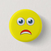 OMG bange emoji Ronde Button 3,2 Cm (Voorkant)