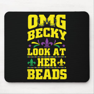 OMG Becky Haar Kralen Mardi Gras New Orleans Gesch Muismat