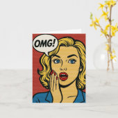 OMG Birthday Card Kaart (Gele Bloem)