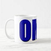 OMG! blauw Koffiemok (Links)
