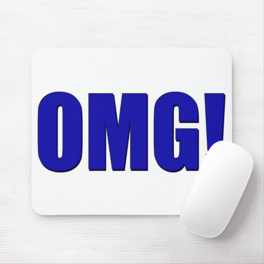 OMG! blue Mousepad Muismat (Met muis)