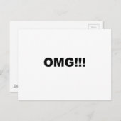 OMG!! BRIEFKAART (Voorkant / Achterkant)