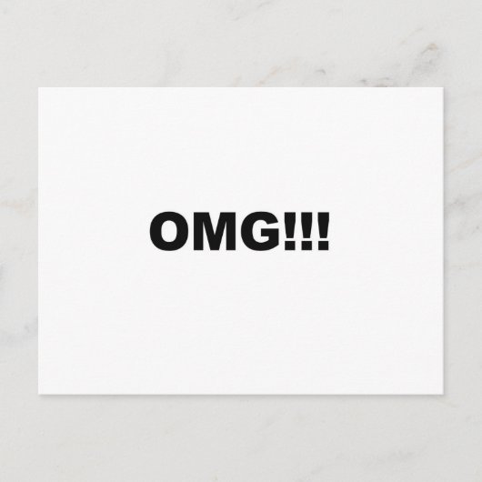 OMG!! BRIEFKAART (Voorkant)