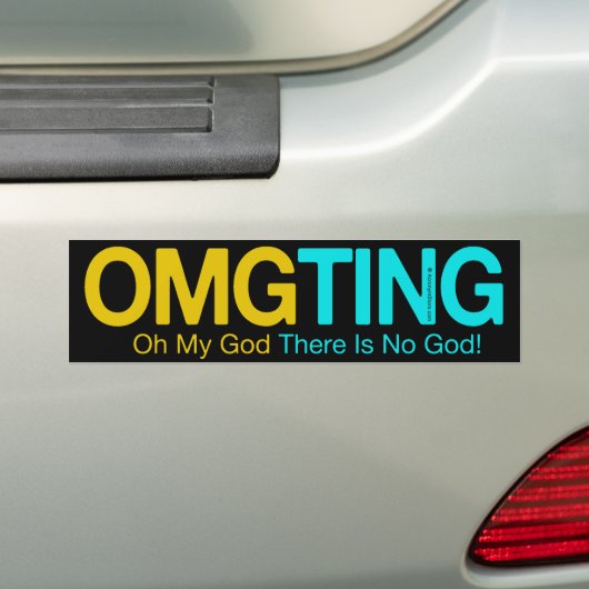 OMG BUMPERSTICKER (Op auto)