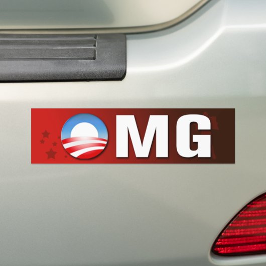 OMG-Bumpersticker Bumpersticker (Op auto)