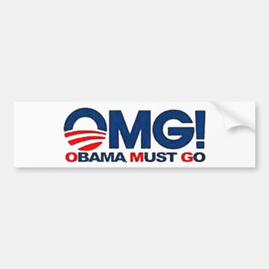 OMG-bumpersticker uit de Verenigde Staten Bumpersticker (Voorkant)