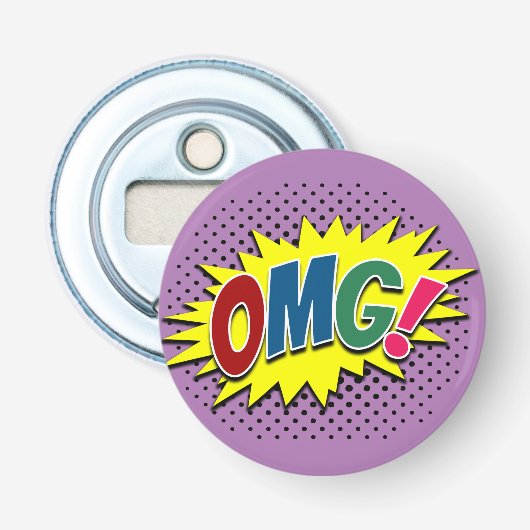 OMG! BUTTON FLESOPENER (Voorkant)