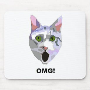 OMG! CAT "Wat heeft hij gezien?" Muismat