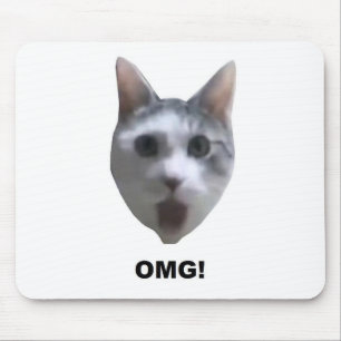 OMG CAT. (wat heeft hij gezien?) Muismat