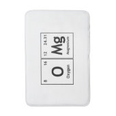 OMg Chemistry Periodic Table Words Element Symbols Badmat (Voorkant Verticaal)