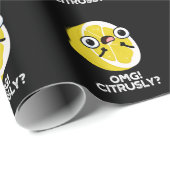 OMG Citrus grappige fruit Citrus grap Donkere acht Cadeaupapier (Rol Hoek)