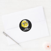 OMG Citrus grappige fruit Citrus Pun donkere achte Ronde Sticker (Envelop)