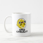 OMG Citrusly Funny Fruit Citrus Pun Koffiemok (Links)