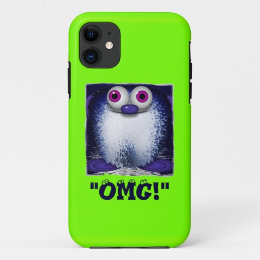 OMG Cute Fuzzy Cartoon Wuzzy Butt iPhone Case (Achterkant)