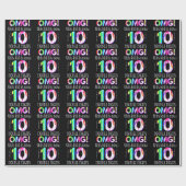 OMG! Dit Kind is nu 10 dubbelcijferige verfdrukkin Cadeaupapier (Vlak)