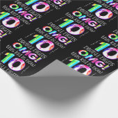 OMG! Dit Kind is nu 10 dubbelcijferige verfdrukkin Cadeaupapier (Hoek)