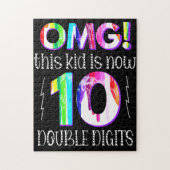 OMG! Dit Kind is nu 10 dubbelcijferige verfdrukkin Legpuzzel (Verticaal)