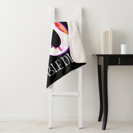 OMG! Dit Kind is nu 10 dubbelcijferige verfdrukkin Sherpa Deken (In situ)