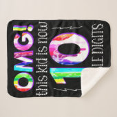 OMG! Dit Kind is nu 10 dubbelcijferige verfdrukkin Sherpa Deken (Voorkant (horizontaal))