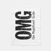 OMG: Een magnifieke Goalie (Hockey) Fleece Deken (Voorkant)