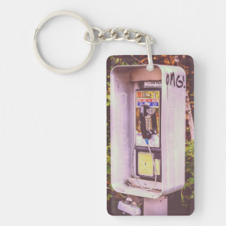 OMG! Een Pay Phone AcrylSleutelhanger Sleutelhanger