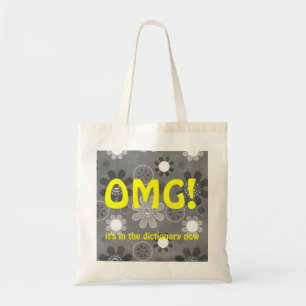 OMG English Texting Tote Bag