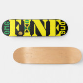 OMG FINE (JAMAICA) 8 1/4 "Skateboard Deck Persoonlijk Skateboard (Horizontaal)