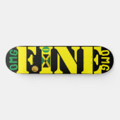 OMG FINE (JAMAICA) 8 1/4 "Skateboard Deck Persoonlijk Skateboard (Horizontaal)