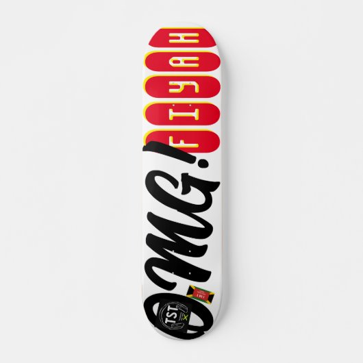 OMG FIYAH JMT 7 3/4-inch skateboard deck (Voorkant)